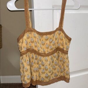 Free People Gold and Silver Embellished Camisole